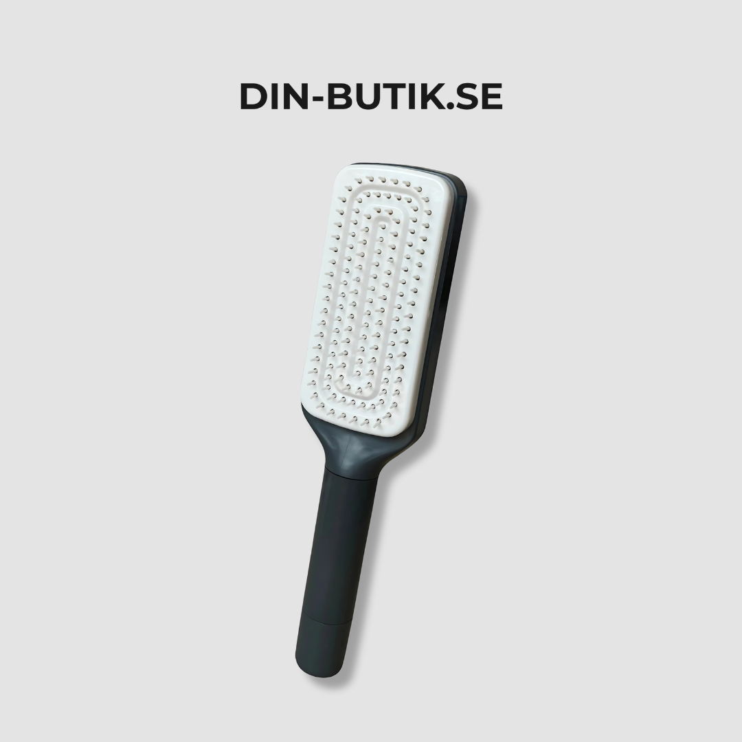 Självrengörande roterande hårborste