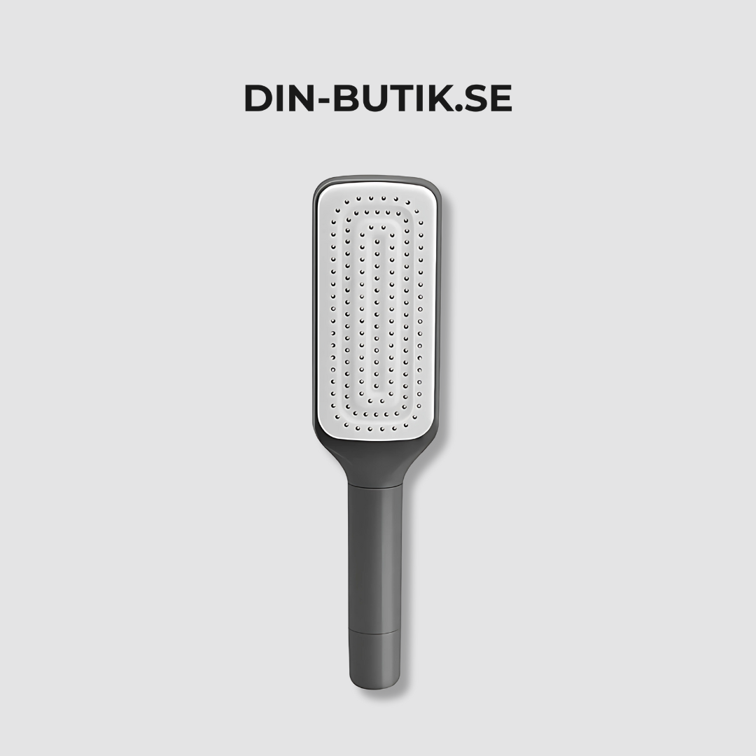 Självrengörande roterande hårborste